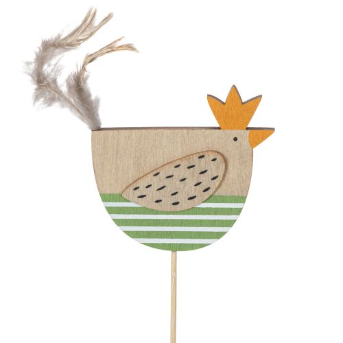 Artikel Kycklingpinnar i påskdesign för glad vårdekoration, 7 cm, 12 stycken