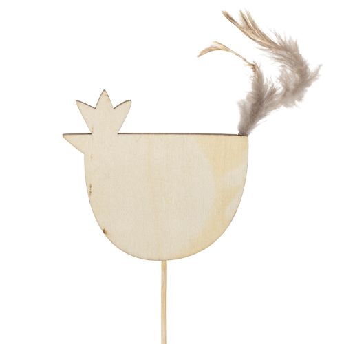 Artikel Kycklingpinnar i påskdesign för glad vårdekoration, 7 cm, 12 stycken