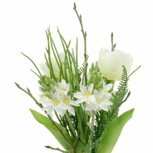 Floristik24 Bukett med hyacinter och tulpaner konstgjord 34cm