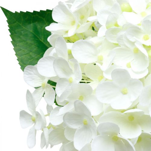 Artikel Hortensia konstgjord vit 53cm