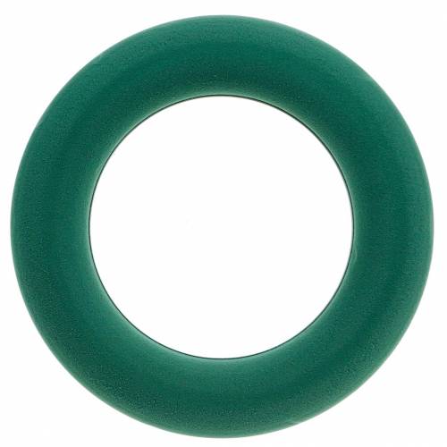 Artikel OASIS® blommig skumkrans ring grön H3cm Ø25cm 6 st