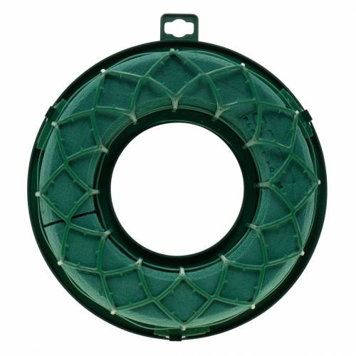 Floristik24 OASIS® IDEAL Universalring Blommig skumkrans Grön H4cm Ø18,5cm 5 st