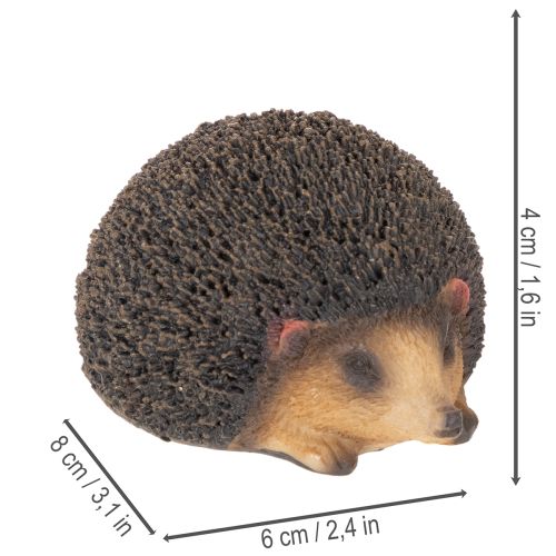 Dekorativ figur av igelkott, liten bordsdekoration för hösten, 8 cm | Floristik24.se