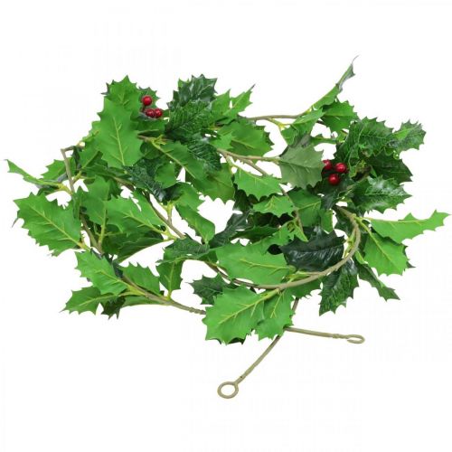 Artikel Julgirlang konstgjord järnek Ilex girlang 160cm