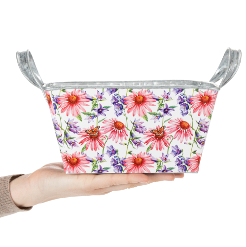 Artikel Jardiniere vårblomlåda metalldekoration 20×12,5×10 cm