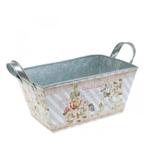 Floristik24 Jardiniere metallplanter sommardekoration 20 × 12 × 10 cm