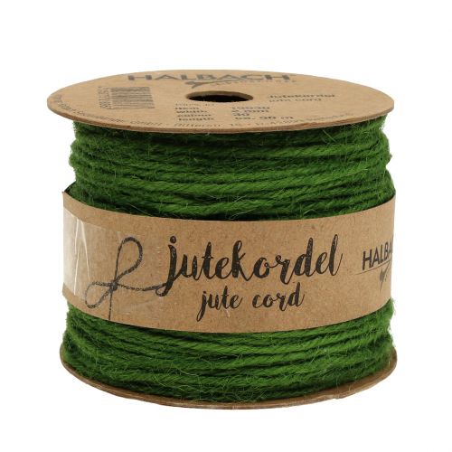 Jute Cord Grön Ø2mm 100g