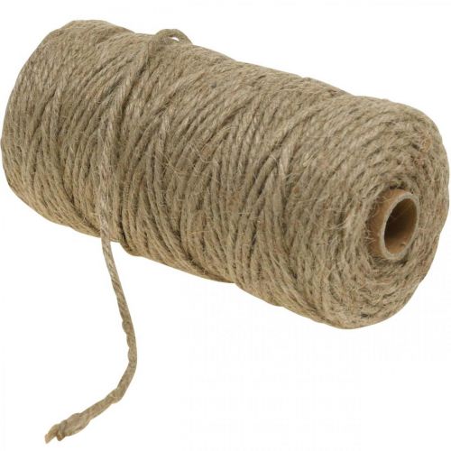 Floristik24 Naturlig jutesnöre, naturfiber, dekorationssnöre Ø4mm 100m