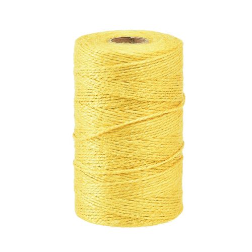 Juteband jutesnöre band jute dekorativt band gult Ø2mm 200m