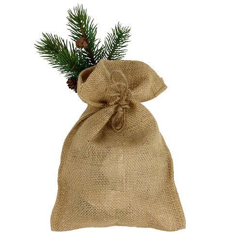 Jute väskor naturliga 16 cm x 24 cm 10 st