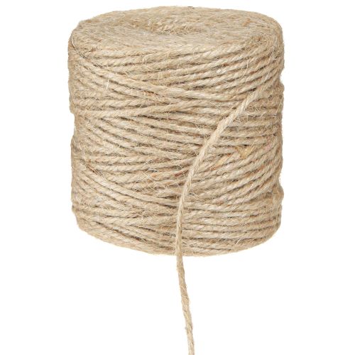 Artikel Jutegarn, jutesnöre, naturlig 3 mm rulle med 100 m × 2 stycken