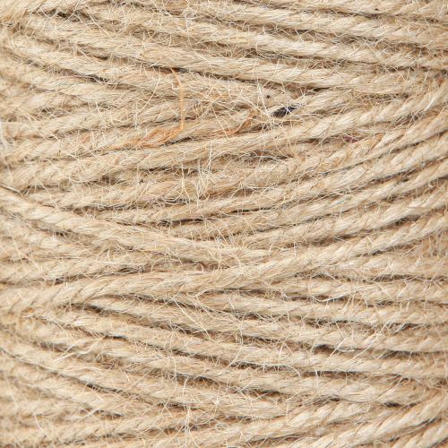 Artikel Jutegarn, jutesnöre, naturlig 3 mm rulle med 100 m × 2 stycken