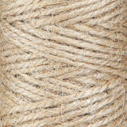 Artikel Jutegarn naturligt jutesnöre 2mm 50m per rulle × 8 stycken