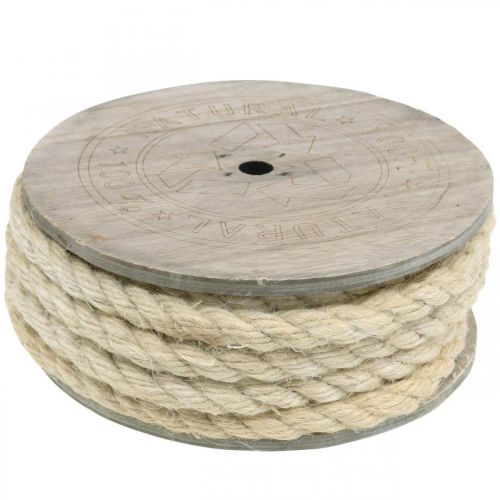 Artikel Jutesnöre kräm dekorationssnöre av jute naturfiber 8mm 7m