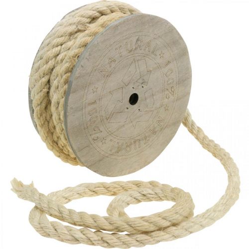 Artikel Jutesnöre kräm dekorationssnöre av jute naturfiber 8mm 7m