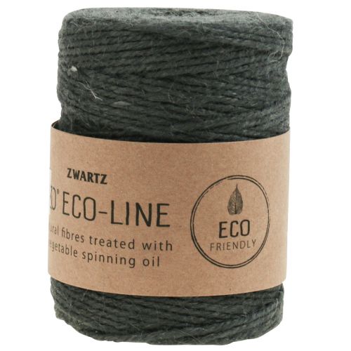 Artikel Jutesnöre jutesnöre dekorativ sladd jute antracit Ø3mm 150m