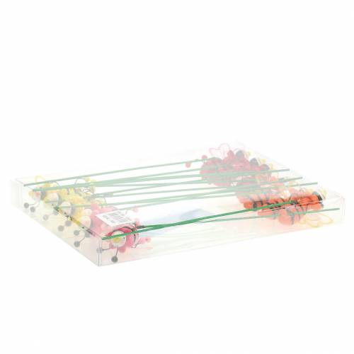 Floristik24 Dekorativ pluggbagge assorterad H25cm 12 st