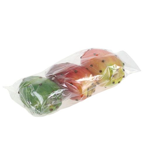 Artikel Konstgjorda prickly pear assorterade färger 8,5cm 3 st