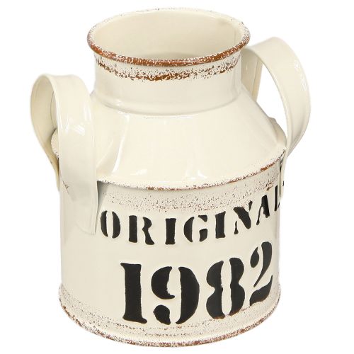 Floristik24 Kanna Metalldekoration &quot;Original 1982&quot; Krämrost H13cm 2st