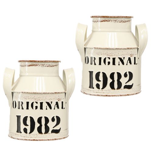 Artikel Kanna Metalldekoration "Original 1982" Krämrost H13cm 2st