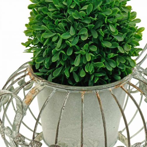 Floristik24 Planteringskärl dekorativ kaffekanna metallkruka för plantering L15,5cm Ø11,8cm