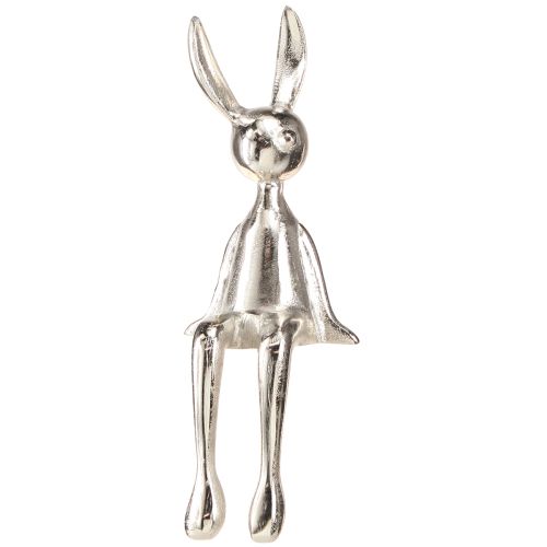 Artikel Kantpall Kanin Påskhare Metall Silver 12×11×34cm