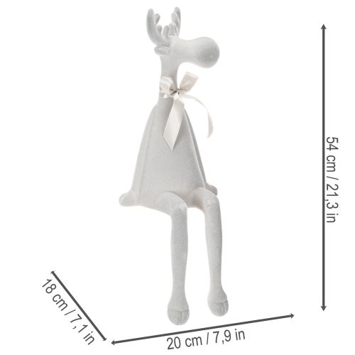 Julfigur ren med långa ben, hyllställ, 54 cm | Floristik24.se