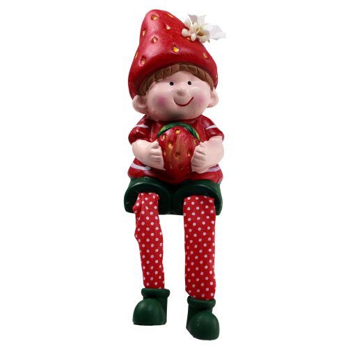 Floristik24 Kantpall jordgubbsbarn dekorativa figurer H11,5-13cm 2st