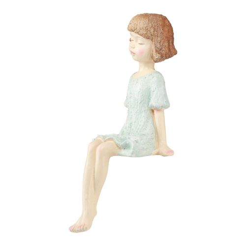 Floristik24 Edge Seater Trädgårdsfigur Sittande Tjej Färgglad 52cm