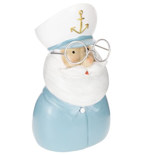 Kaptenfigur, maritim dekoration med glasögon och hatt, 16 cm köpa | Floristik24.se
