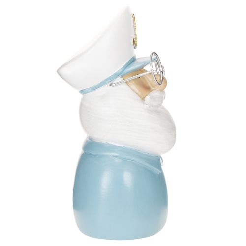 Kaptenfigur, maritim dekoration med glasögon och hatt, 16 cm | Floristik24.se