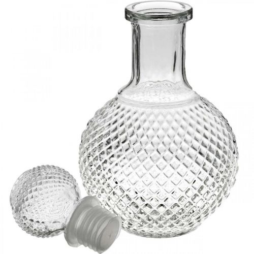 Floristik24 Whiskykaraff med lock Glaskaraff H20,5cm