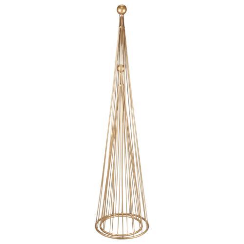 Floristik24 Julgran metalldekoration guldkottar H62/83cm set om 2