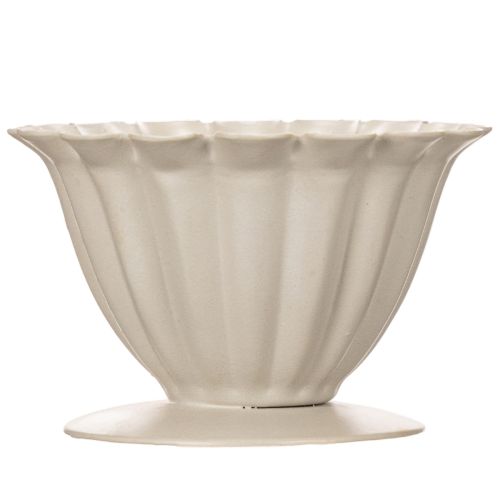 Skål, bägare, blomfoder, krämfärgad dekoration, 9 cm | Floristik24.se