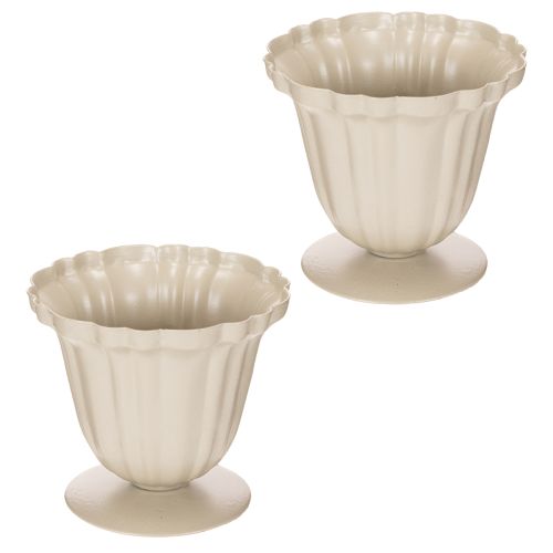 Dekorativ skål, krämfärgad trofé, liten, 10 cm | Floristik24.se