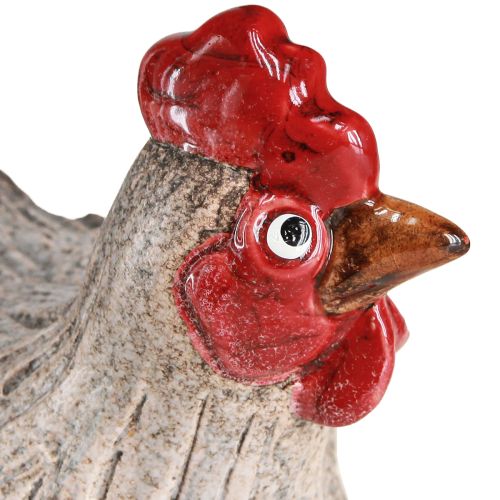 Floristik24 Keramisk dekorativ kyckling rolig påskdekoration figur 16×12×12cm