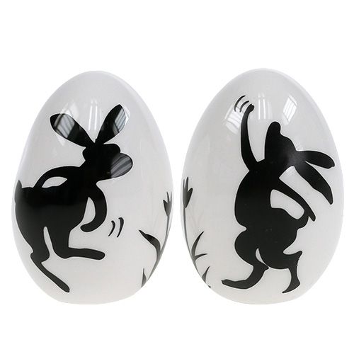 Floristik24 Keramiskt ägg med mönster 6,5 cm 4st
