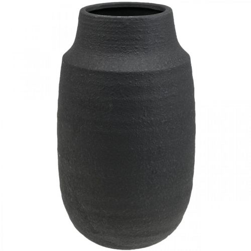 Artikel Keramikvas Svart Blomvas Dekorativa vaser Ø17cm H34cm