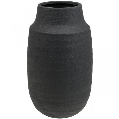 Artikel Keramikvas svart blomvas dekorativa vaser Ø17cm H34cm