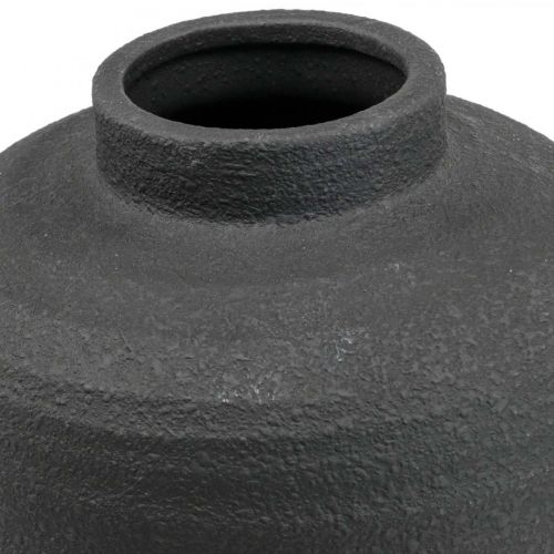 Floristik24 Keramikvas Svart Dekorationsvaser Stor Ø18,5cm H40cm