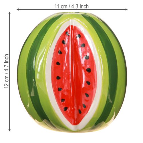 Artikel Keramikvas vattenmelon dekorativ vas keramik H12cm