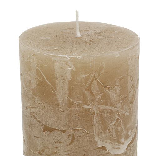 Floristik24 Ljus ljusbrun 60mm x 140mm 8st