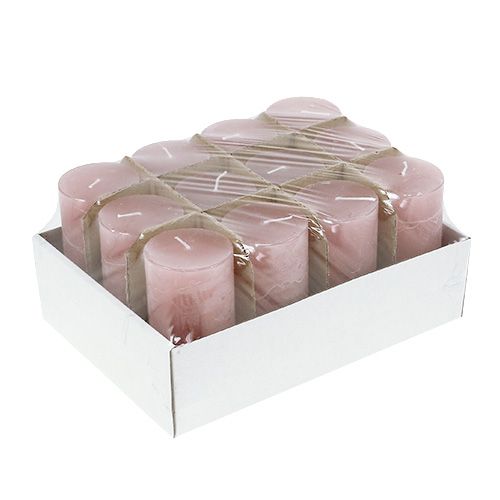 Floristik24 Ljus skumrosa 50mm x 100mm färgade 12st