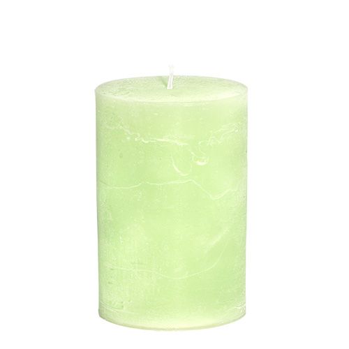 Ljus enfärgade limegröna pelarljus 85×120mm 2 st