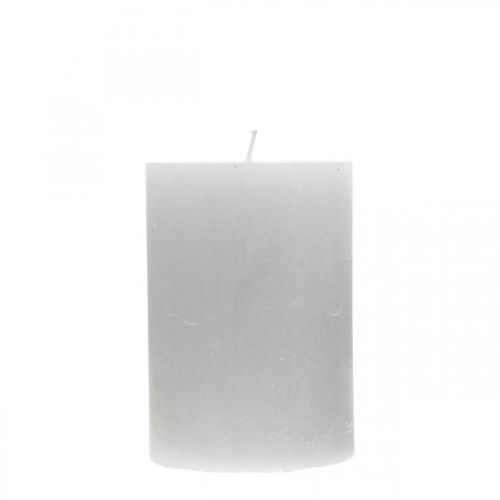 Pelarljus enfärgade ljusgrå 70×100mm 4st