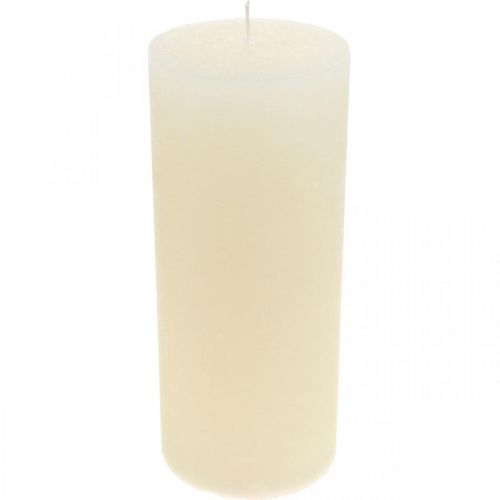 Artikel Pelarljus enfärgade krämvita 85×200mm 2st