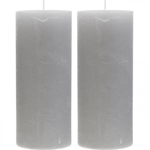 Artikel Pelarljus enfärgade ljusgrå 85×200mm 2 st