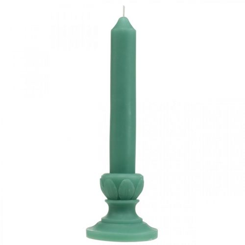 Artikel Deco ljus retro ljus vax bord dekoration grön 25cm