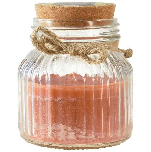 Artikel Doftljus i glaskork citronella ljus brunt H11,5cm