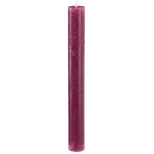 Floristik24 Ljus enfärgade Bärstavsljus 34x300mm 4 st